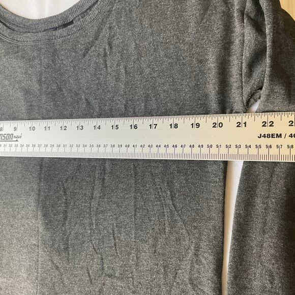 90 Degree by Reflex Women’s Long Sleeve Soft Blouse size S, Solid Gray,Open Back - Picture 3 of 6